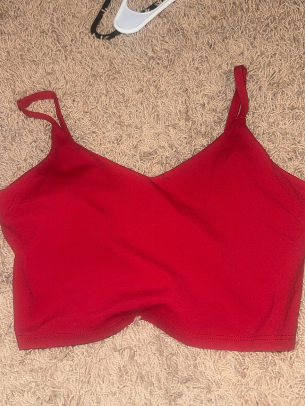Athleta Red Tank Crop Top